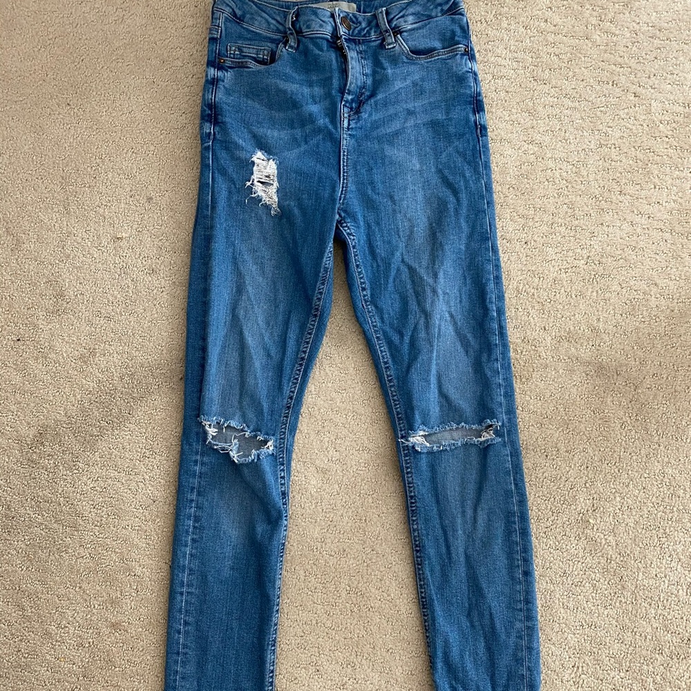 top shop high waisted skinny jeans
